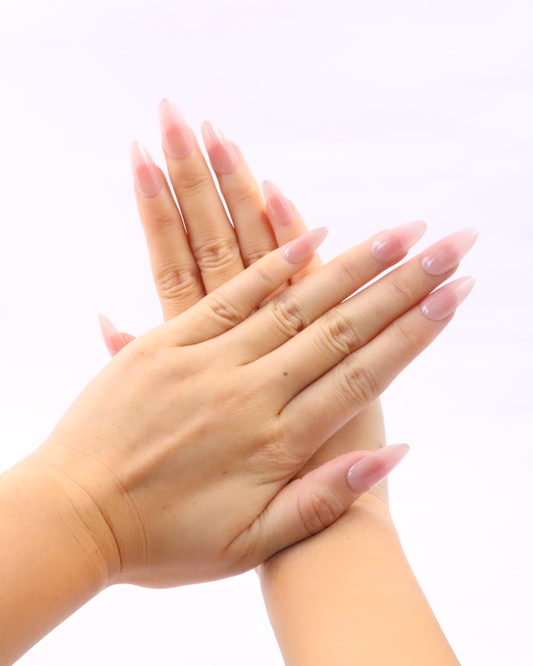 10'lu Ten Uzun Badem TT0942 Tekrar Kullanılabilir El Yapımı Protez Takma Tırnak