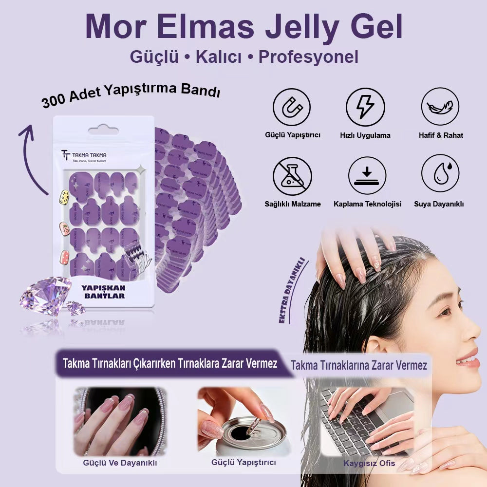 300 Adet Çift Taraflı Tak Çıkar Yapıştırma Bantı