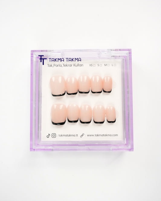 15'li Ten Kısa Balerin KBL1510 Tekrar Kullanılabilir El Yapımı Protez Takma Tırnak