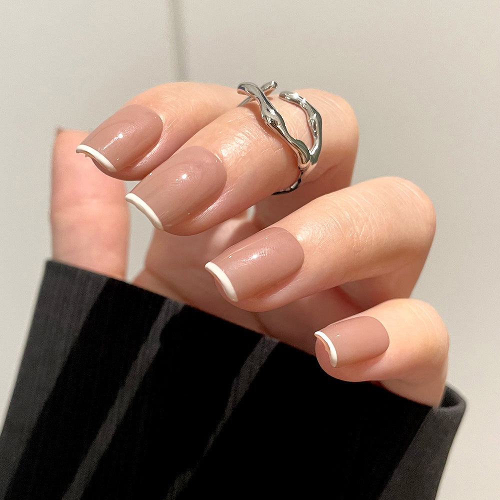 10'lu Ten Orta Balerin KOBL1747 Tekrar Kullanılabilir El Yapımı Protez Takma Tırnak