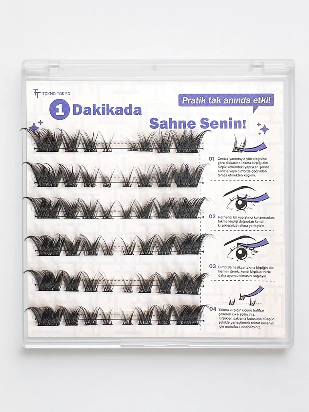 KP1452 - Takma Kirpik Kendinden Yapışkanlı Siyah