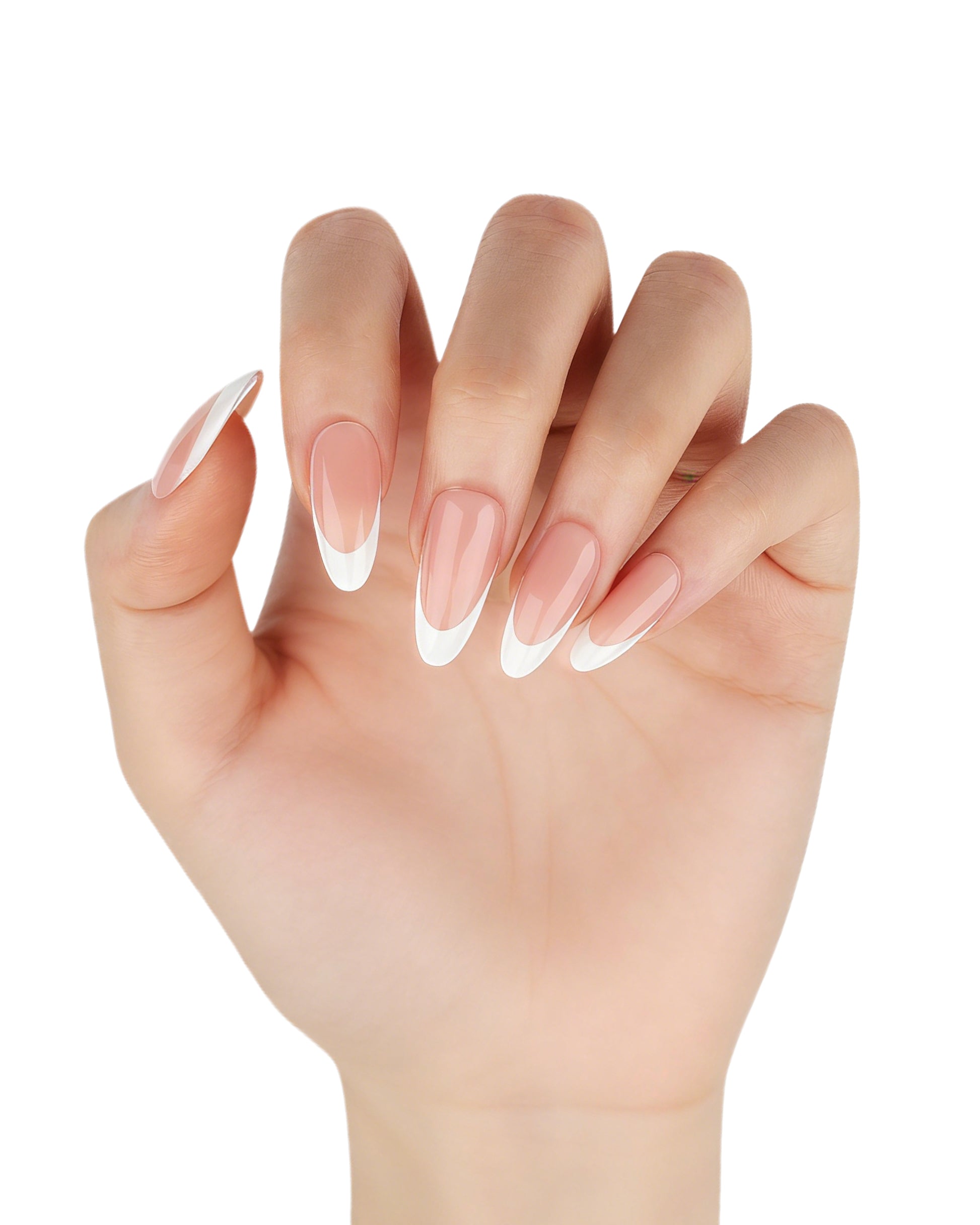 MKBD1724 Kısa Badem Standart Beden 30'lu Tekrar Kullanılabilir Protez Takma Tırnak