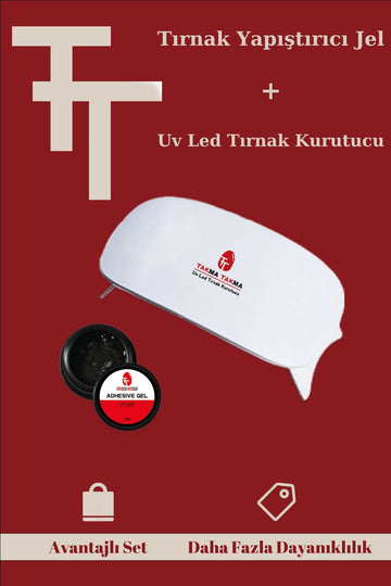 Protez Takma Tırnak Yapıştırma Jel Ve Uv Led Lamba