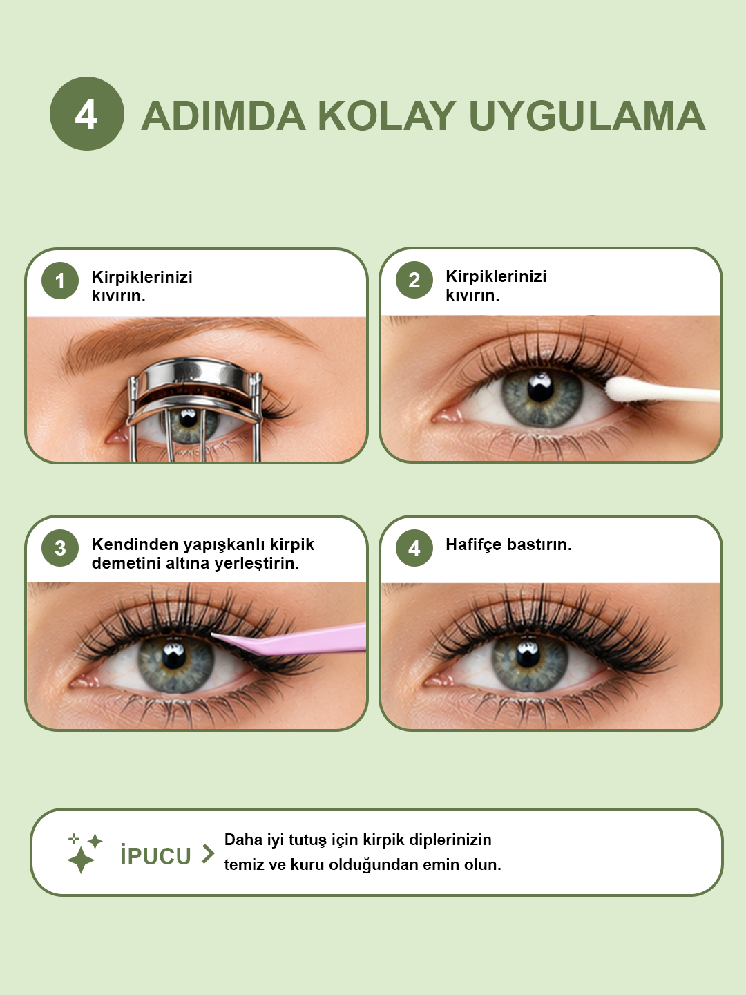 Takma Kirpik Kendinden Yapışkanlı - Clean Look - Naturally You RG3CK0001