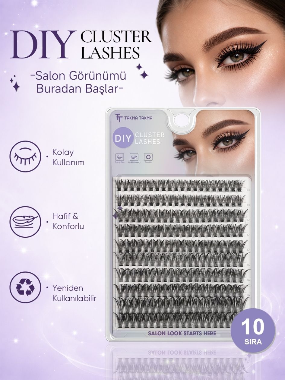 Takma Kirpik P Style Demet Kirpik 10 Sıra İpek Kirpik Etkisi 40P RN10PP0017