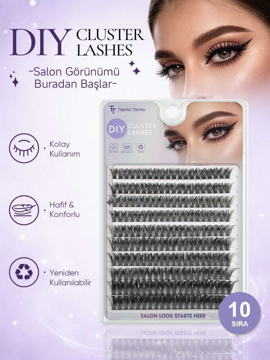 Takma Kirpik P Style Demet Kirpik 10 Sıra İpek Kirpik Etkisi 60P RN10PP0018