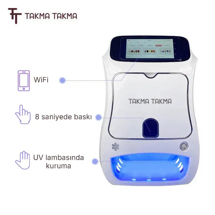 Takma Takma Nail Printer Tırnak Yazıcı Cihaz Takma Takma