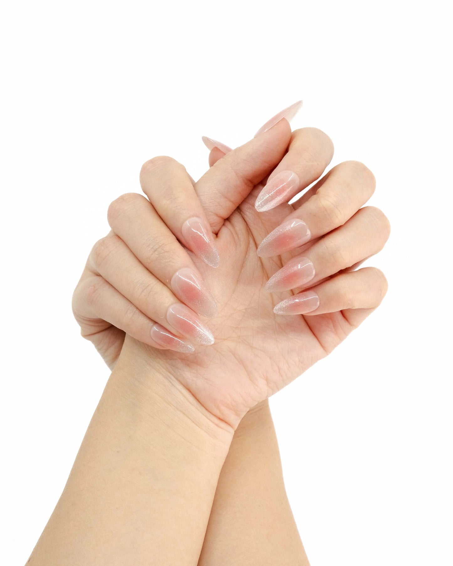 10'lu Ten Rengi Uzun Badem TT0590 Tekrar Kullanılabilir El Yapımı Protez Takma Tırnak