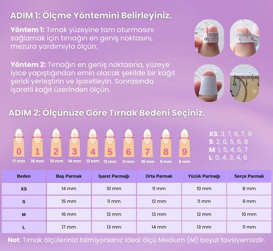 TT0116 - Güzellik Şiiri - 10'lu Tekrar Kullanılabilir El Yapımı Protez Takma Tırnak