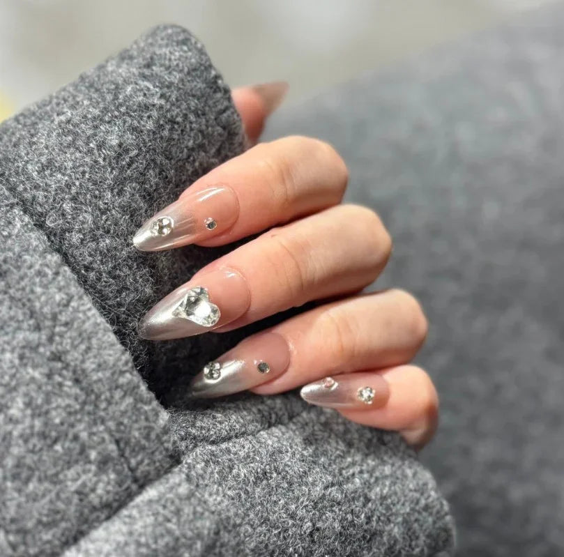 Tekrar Kullanılabilir El Yapımı Protez Takma Tırnak TT0553 - 10'lu