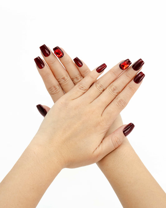 Tekrar Kullanılabilir El Yapımı Protez Takma Tırnak Statina Yürüyüşü - 10'lu TT0933