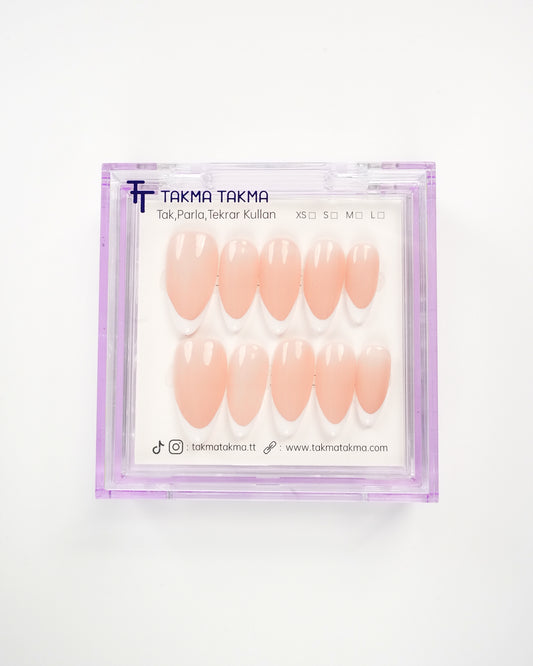 15'li Ten Uzun Badem UBD1532FI Tekrar Kullanılabilir El Yapımı Protez Takma Tırnak