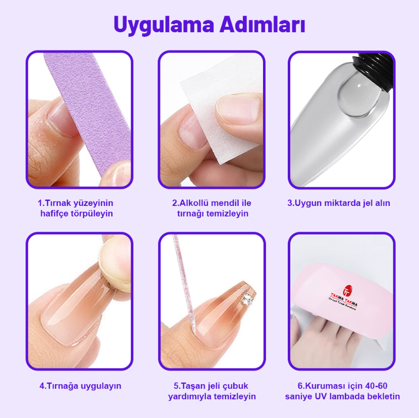 UV Lamba Taşınabilir Tırnak Kurutma Makinesi (Jel ile Kullanılmalı)