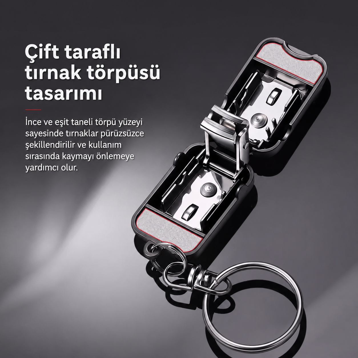 YTMT1751 Katlanabilir Anahtarlıklı Tırnak Makası