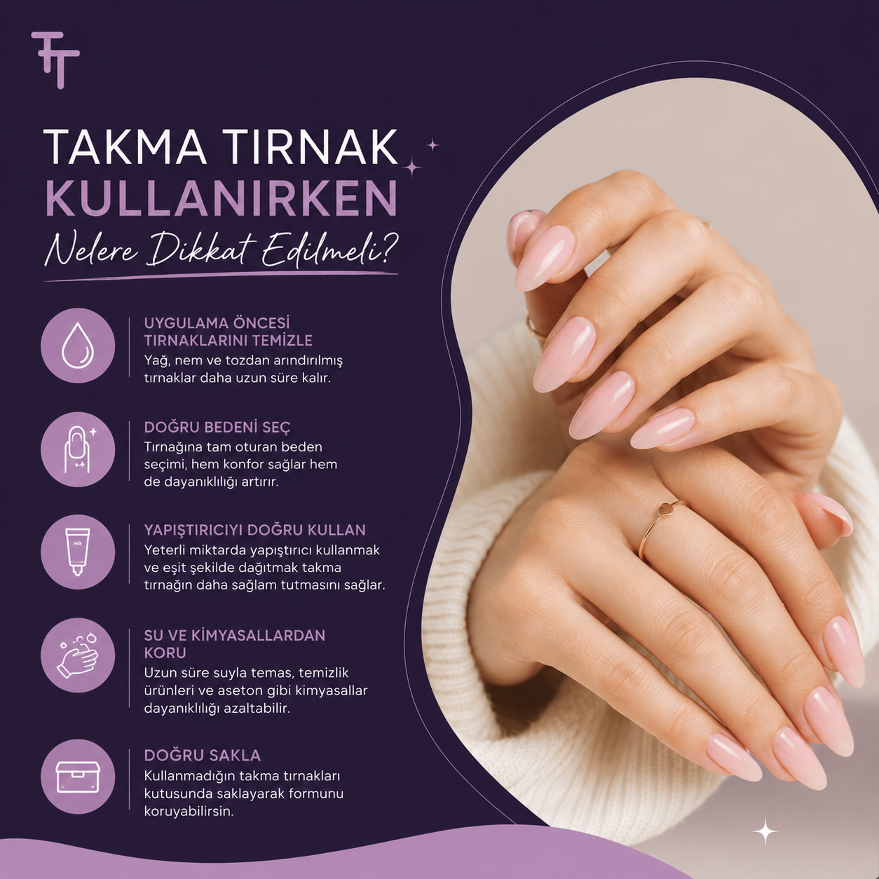 Takma Tırnak Kullanırken Nelere Dikkat Edilmeli?