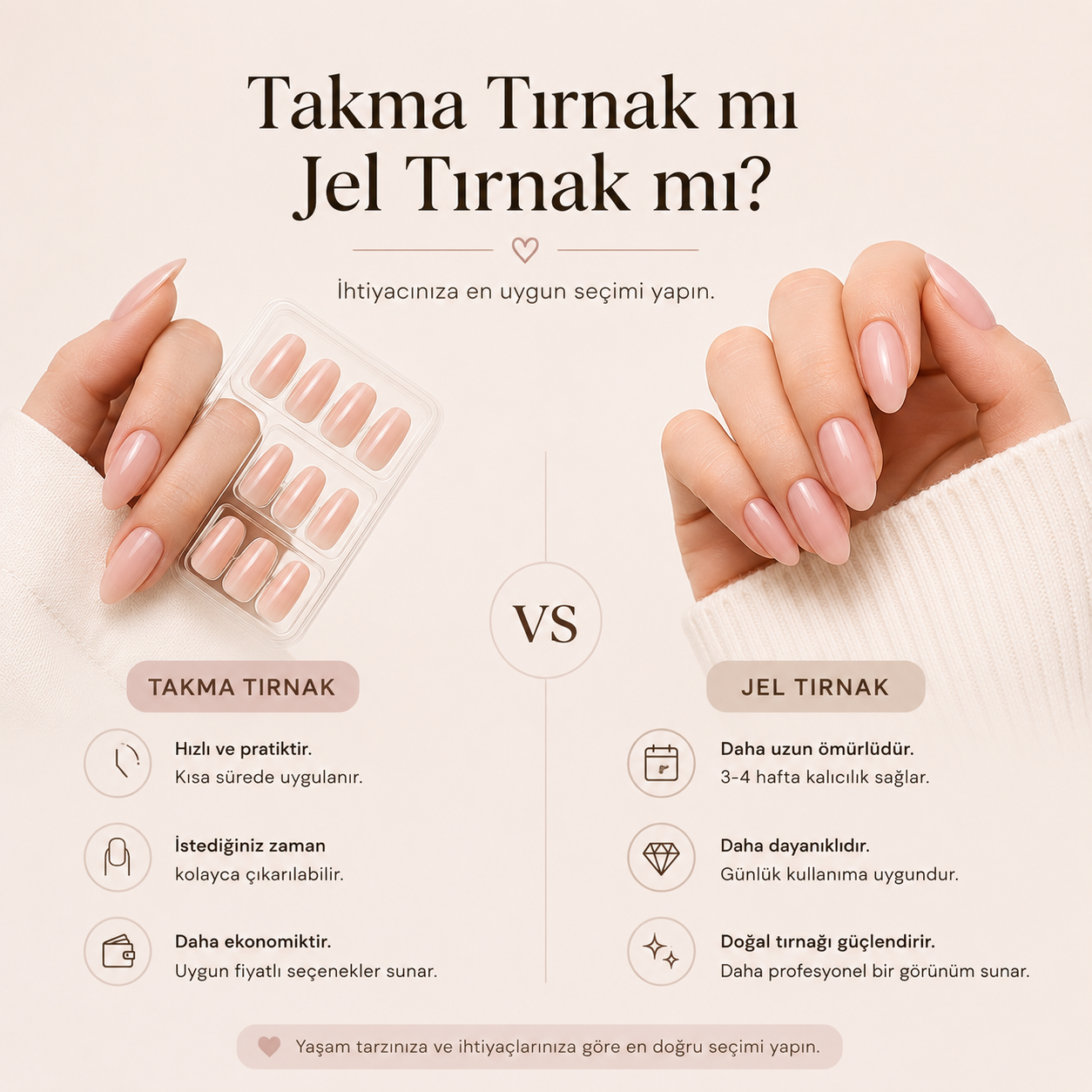 Takma Tırnak mı Jel Tırnak mı?