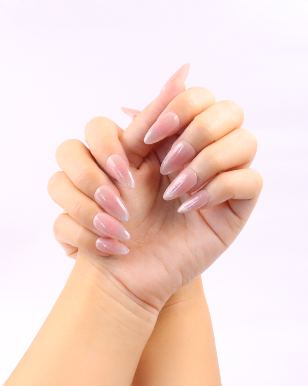 10'lu Ten Uzun Badem TT0942 Tekrar Kullanılabilir El Yapımı Protez Takma Tırnak