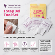 Kalıcı Oje Çıkarıcı Set Asetonlu Oje Çıkarma Pedi 10 Adet OGKIT
