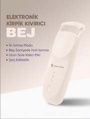 Şarjlı Isıtmalı Kirpik Kıvırıcı Bej EKCB