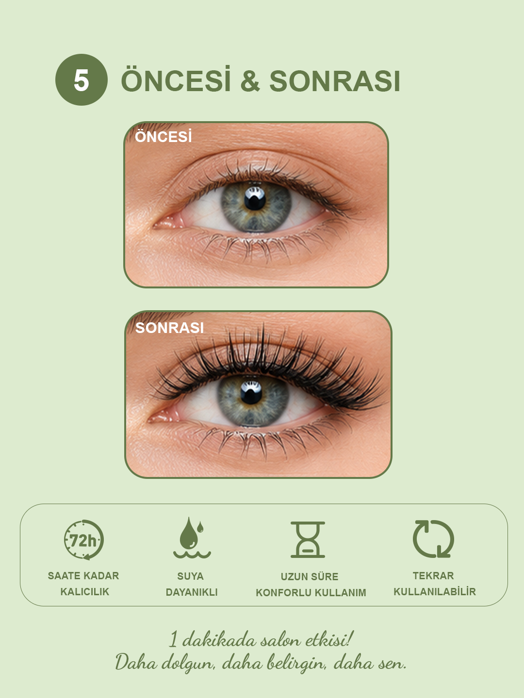 Takma Kirpik Kendinden Yapışkanlı Clean Look Naturally You KP1451