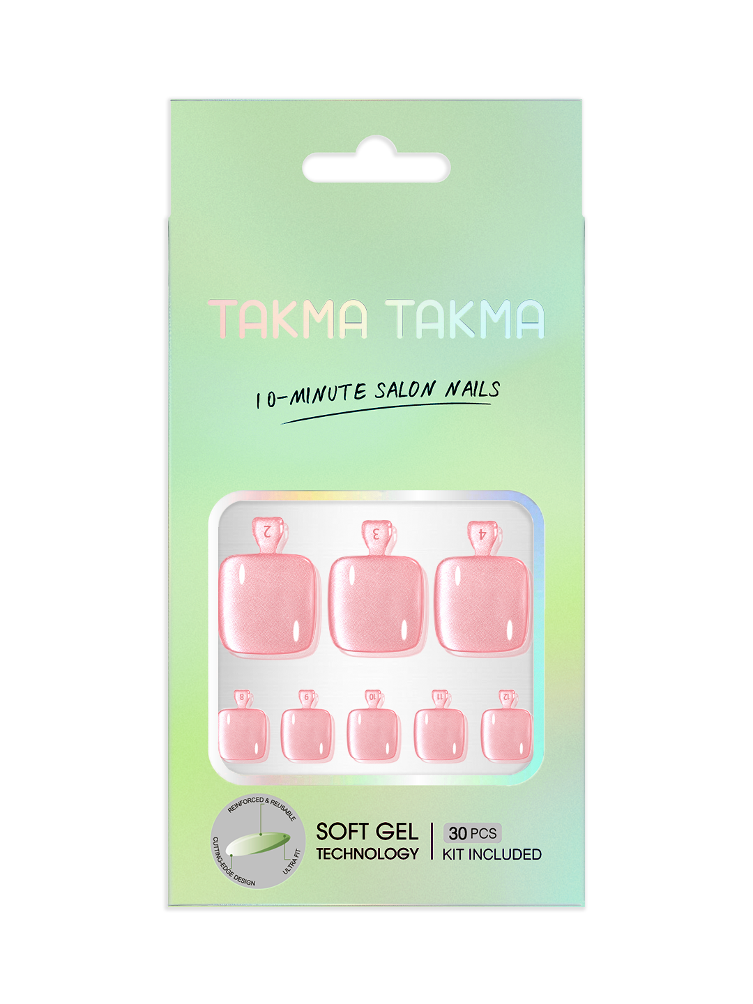 Pembe Ayak Tırnağı Soft Jel Tırnak MAYT-3538