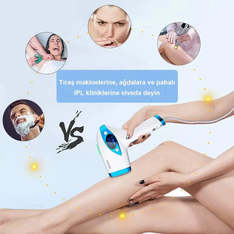 Mlay T4 Ekonomik Yüksek Soğutmalı Ipl Lazer Epilasyon Cihazı Takma Takma
