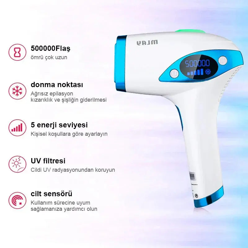Mlay T4 Ekonomik Yüksek Soğutmalı Ipl Lazer Epilasyon Cihazı Takma Takma