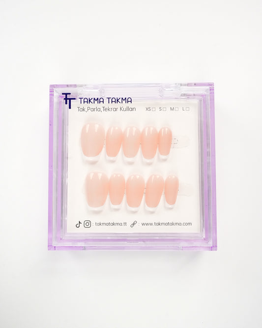 15'li Ten Orta Balerin OBL1534FI Tekrar Kullanılabilir El Yapımı Protez Takma Tırnak