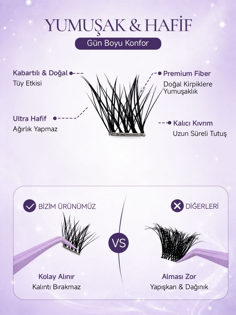 Takma Kirpik Fox Eye Demet Kirpik 10 Sıra İpek Kirpik Etkisi Nova RN10FX0016