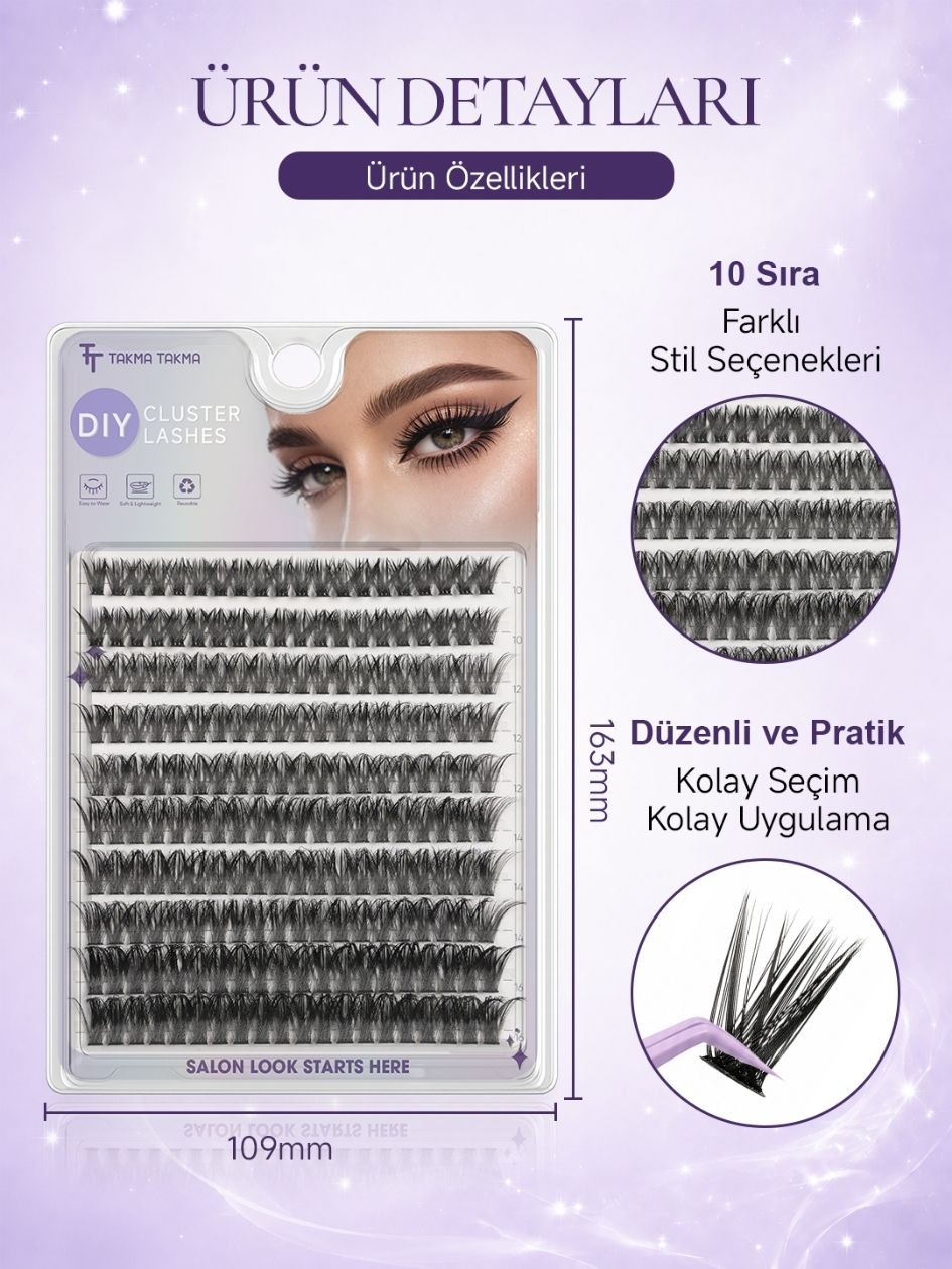 Takma Kirpik P Style Demet Kirpik 10 Sıra İpek Kirpik Etkisi 60P RN10PP0018
