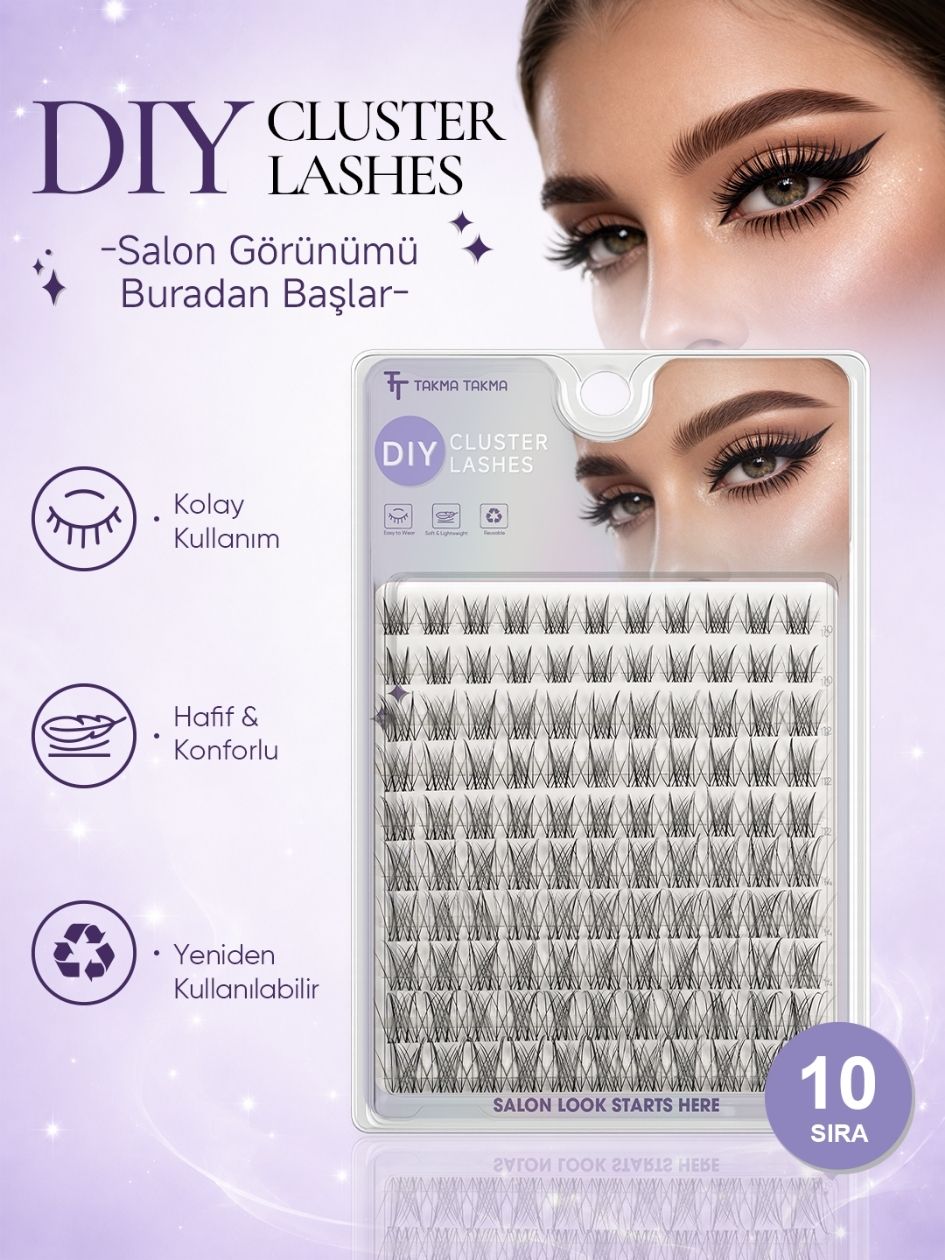 Takma Kirpik Trendy Style Demet Kirpik 10 Sıra İpek Kirpik Etkisi Luna RN10TR0014