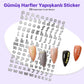 STC-MO-001 - Gümüş Harfler Yapışkanlı Sticker