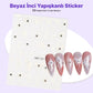 STC-MO-121 - Beyaz İnci Yapışkanlı Sticker