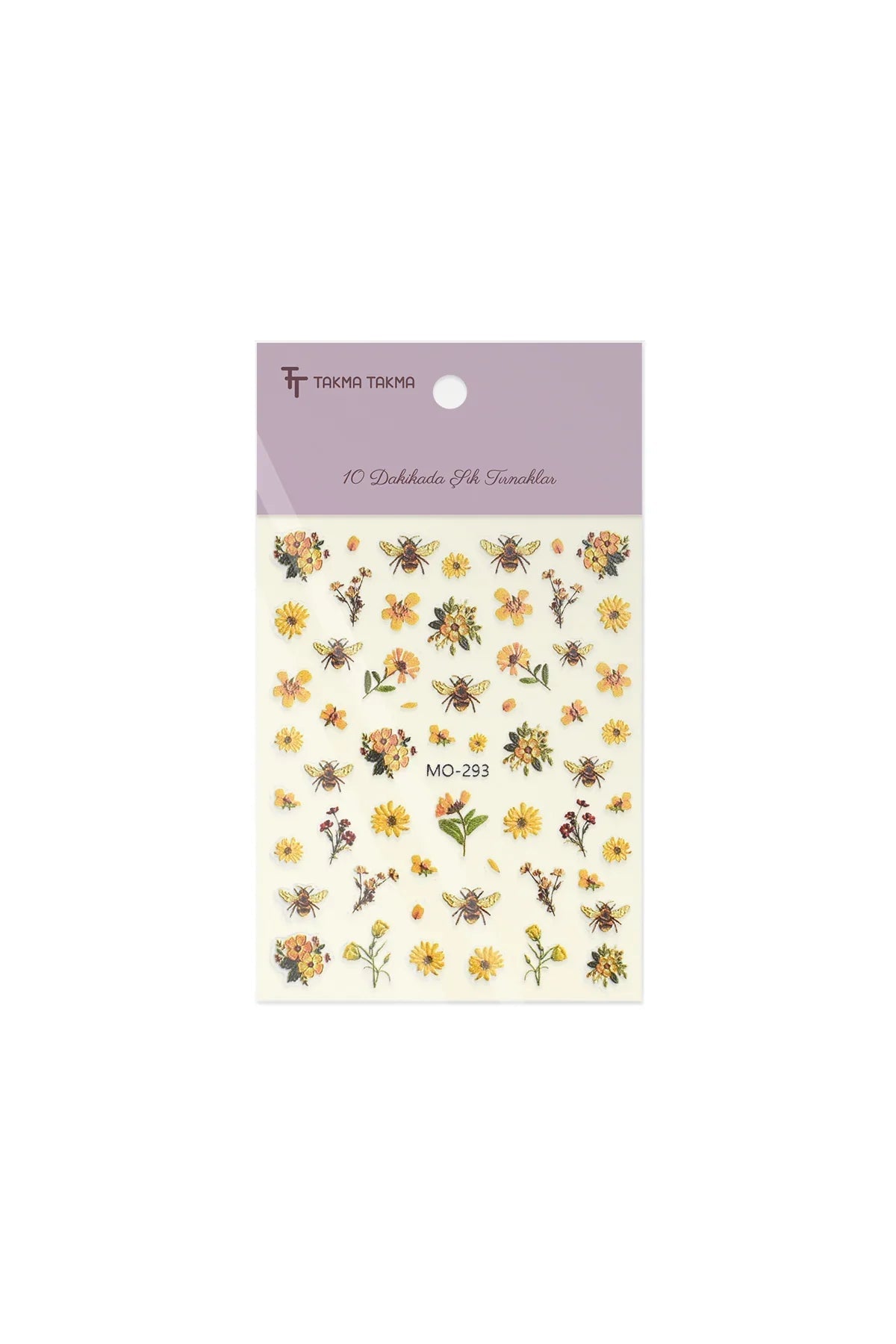 STC-MO-293 - Kır Çiçeği Yapışkanlı Sticker Takma Takma