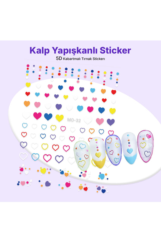 STC-MO-32 - Kalp Yapışkanlı Sticker