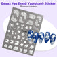 STC-MO-324 - Beyaz Yaz Emoji Yapışkanlı Sticker