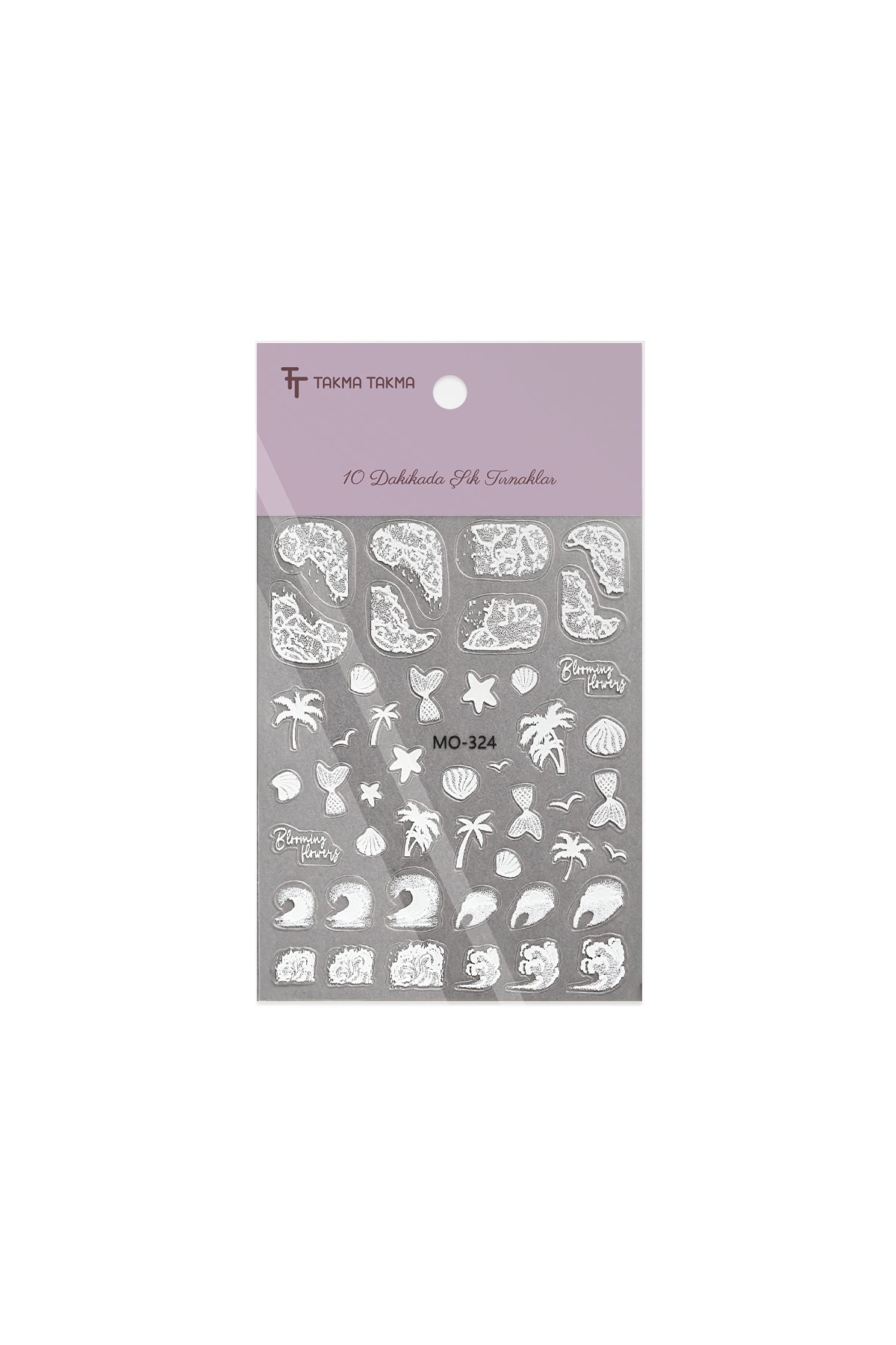 STC-MO-324 - Beyaz Yaz Emoji Yapışkanlı Sticker