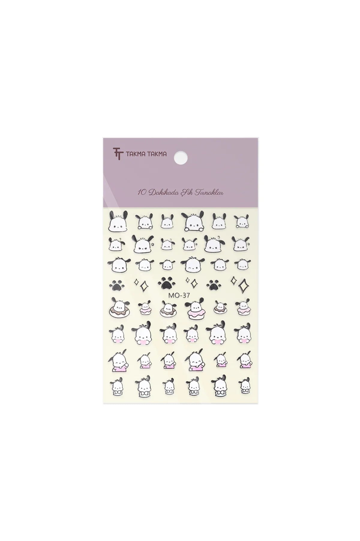STC-MO-37 - Yavru Köpek Yapışkanlı Sticker Takma Takma