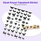 STC-MO-39 - Siyah Koyun Yapışkanlı Sticker