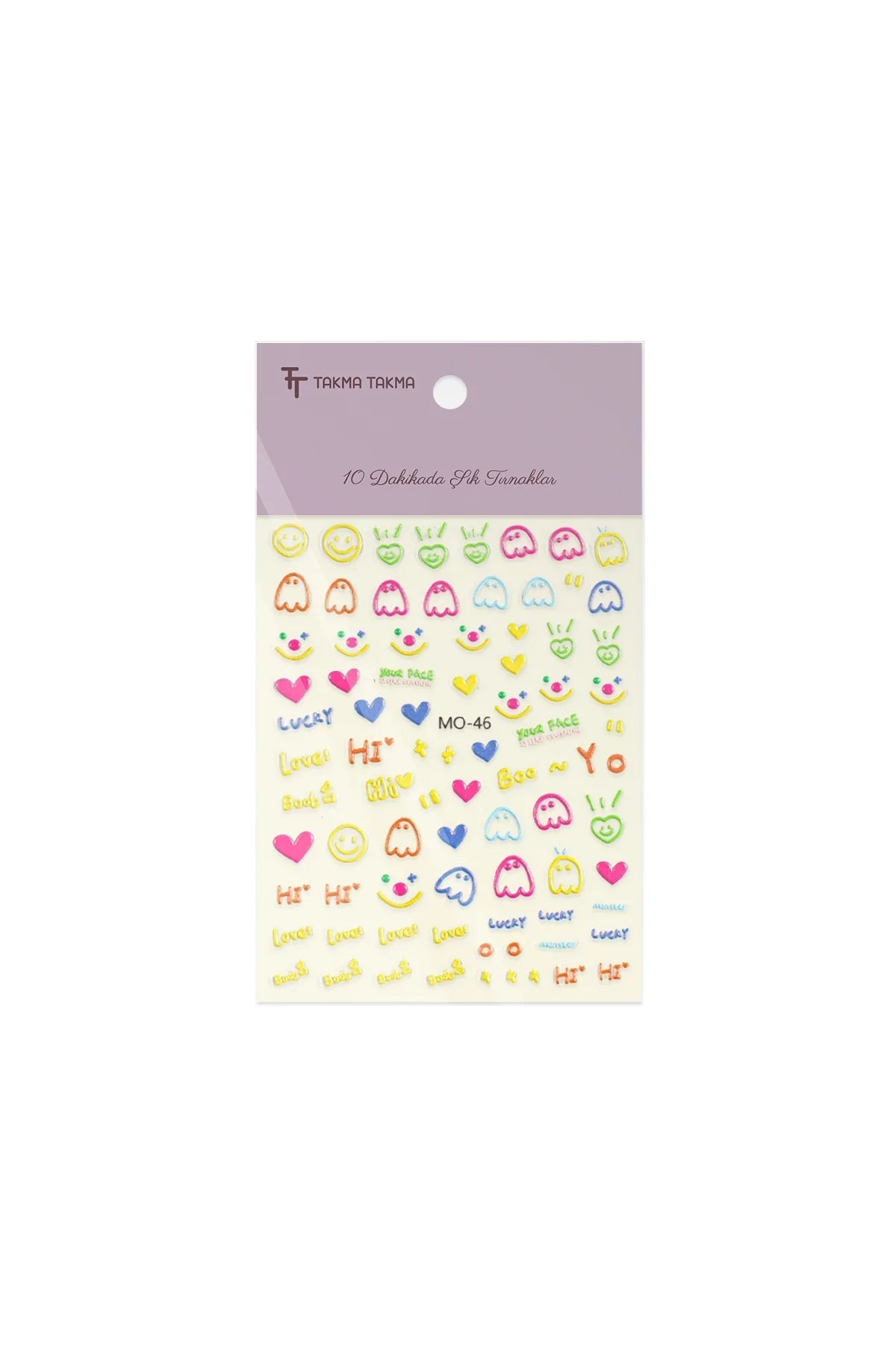 STC-MO-46 - Love Yapışkanlı Sticker Takma Takma