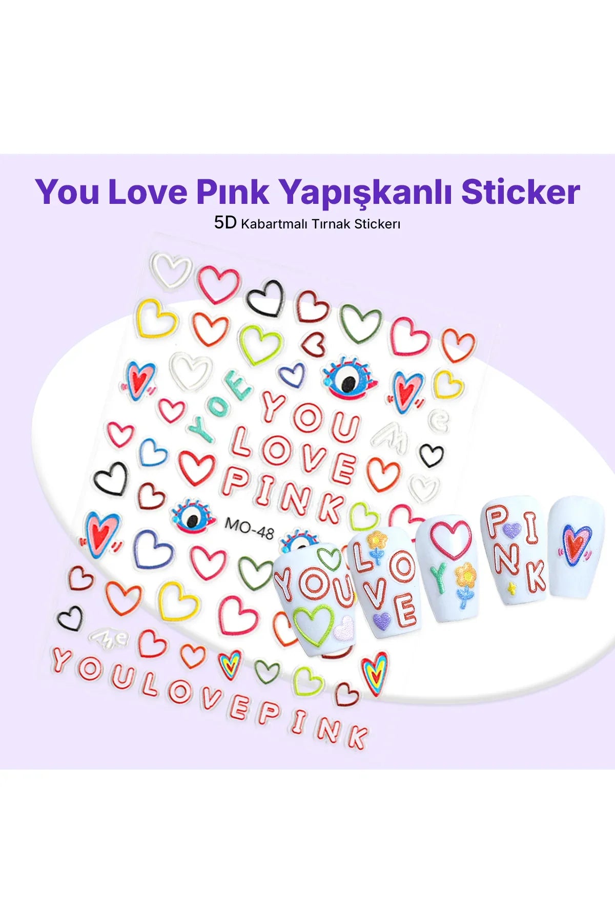 STC-MO-48 - You Love Pınk Yapışkanlı Sticker