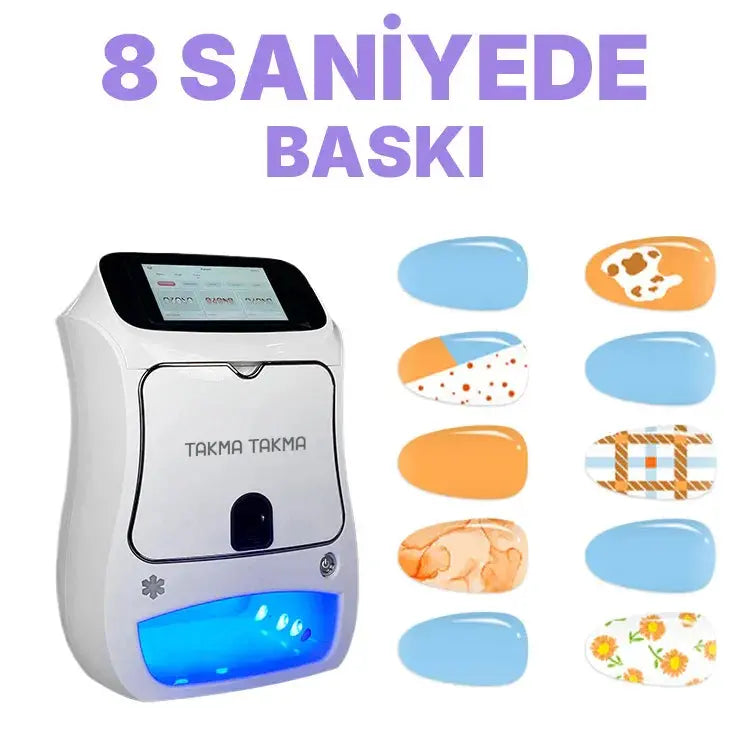 Takma Takma Nail Printer Tırnak Yazıcı Cihaz Takma Takma