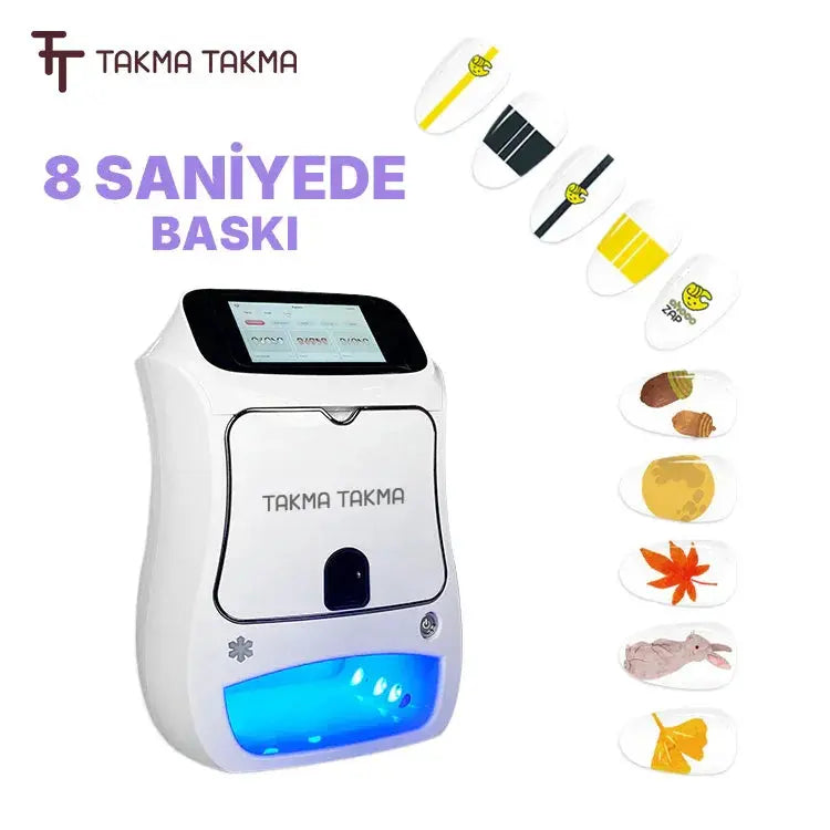 Takma Takma Nail Printer Tırnak Yazıcı Cihaz Takma Takma