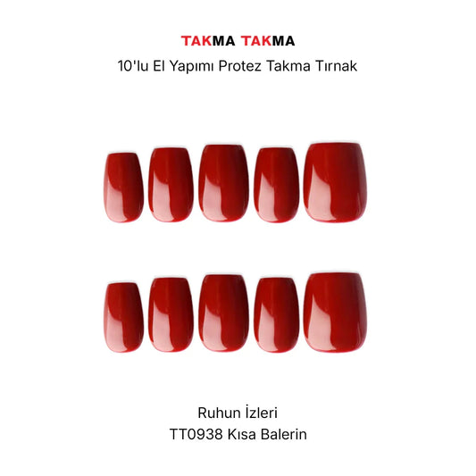Tekrar Kullanılabilir El Yapımı Protez Takma Tırnak Sol Güneşi 10'lu TT0938