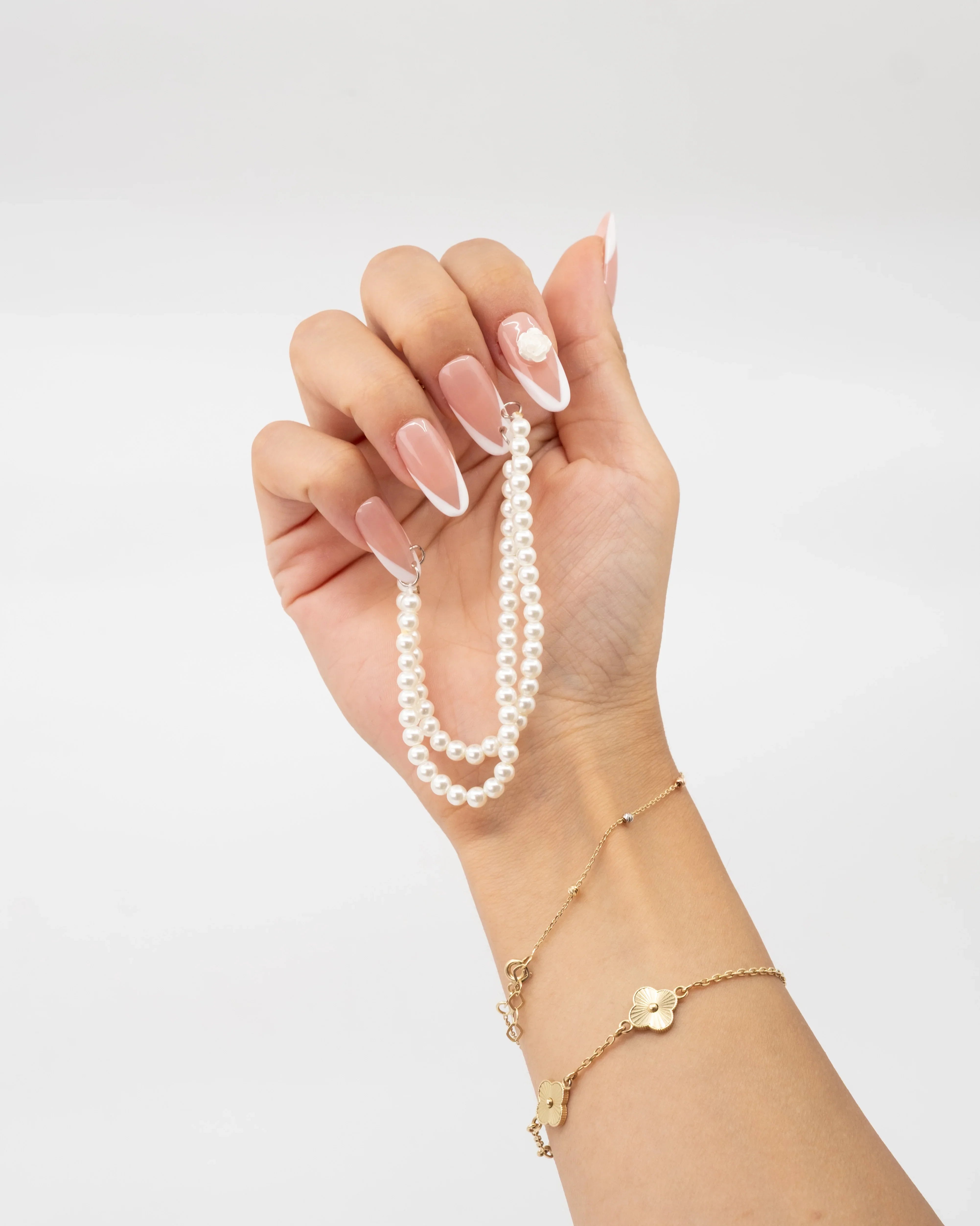 10'lu Pembe Kısa Oval  TT1440 Tekrar Kullanılabilir El Yapımı Protez Takma Tırnak Takma Takma