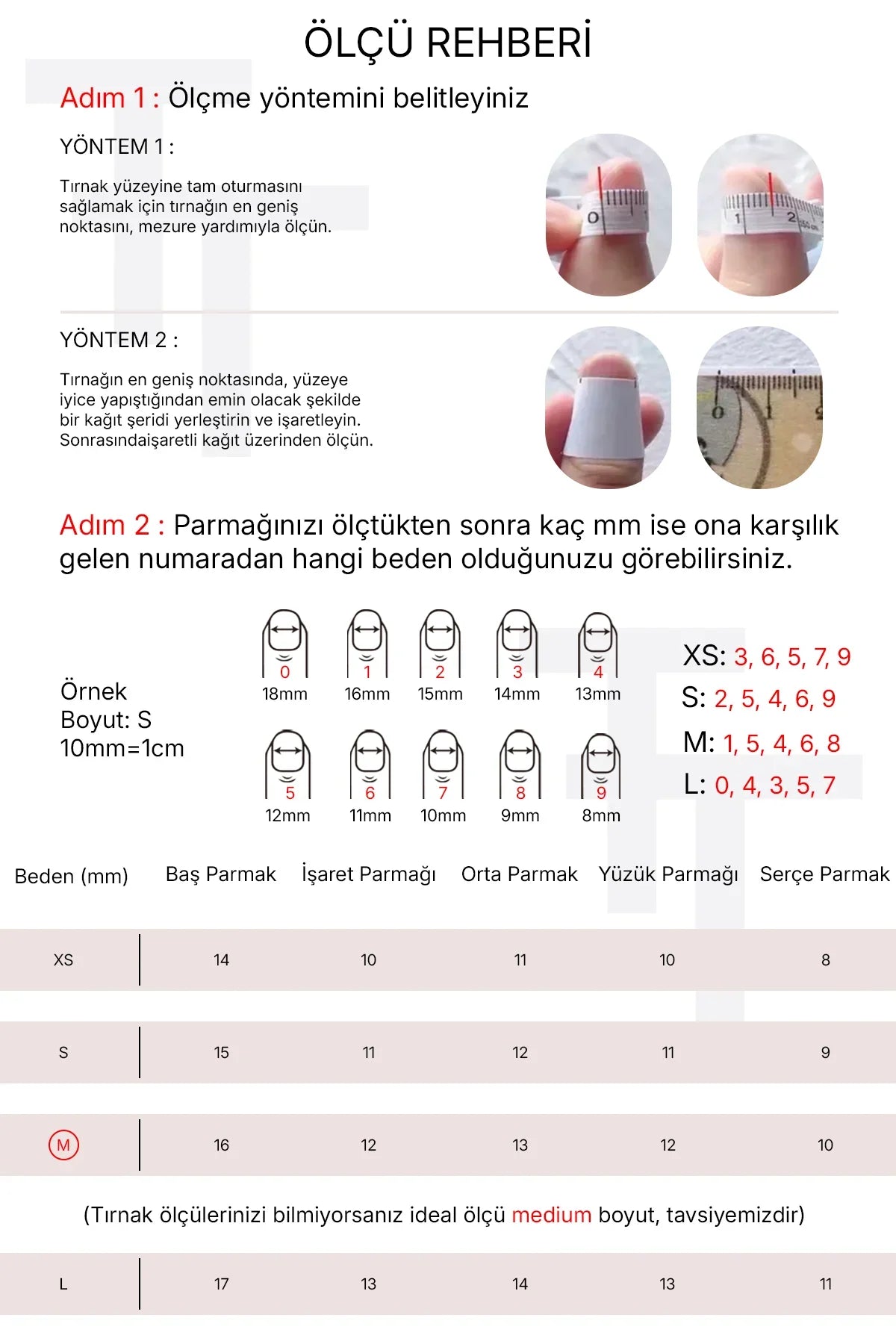 10'lu Bordo Orta Balerin TT0747 Tekrar Kullanılabilir El Yapımı Protez Takma Tırnak