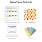 Tekrar Kullanılabilir El Yapımı Protez Takma Tırnak TT1115 - Celestial Green - 10'lu