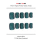 Tekrar Kullanılabilir El Yapımı Protez Takma Tırnak TT1162 - Intense Blue - 10'lu