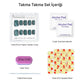 Tekrar Kullanılabilir El Yapımı Protez Takma Tırnak TT1162 - Intense Blue - 10'lu