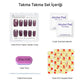Tekrar Kullanılabilir El Yapımı Protez Takma Tırnak TT1164 - Lila Love - 10'lu